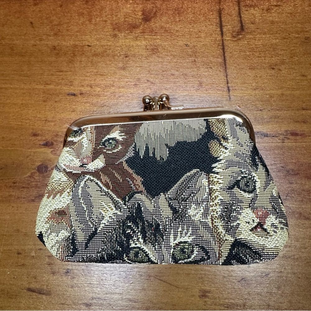 Cat Tapestry Clutch Wallet